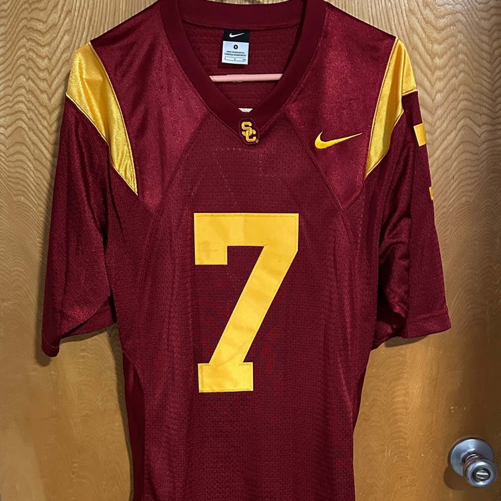 Nike Men's Burgundy and Yellow Jersey
